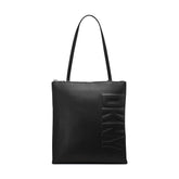 DKNY Fashion Crescent Classic Casual Handbags Tote, Black/Silver